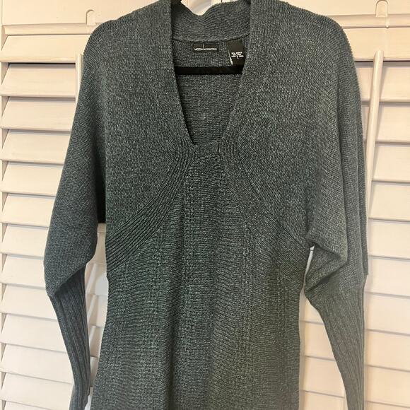 Moda Green Wool Blend Dress Size Large - Picture 3 of 7